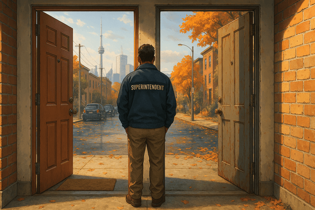 Illustration for The job title says superintendent on both doors, but the responsibilities, the pressure, and the day-to-day reality couldn't be more different.
